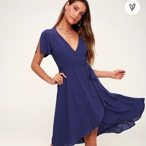 Lulu’s Rise to the occasion midi wrap dress